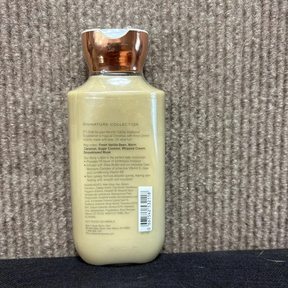 Vanilla Bean Noel Bath & Body Works Moisturizing Body Lotion 8 Oz New